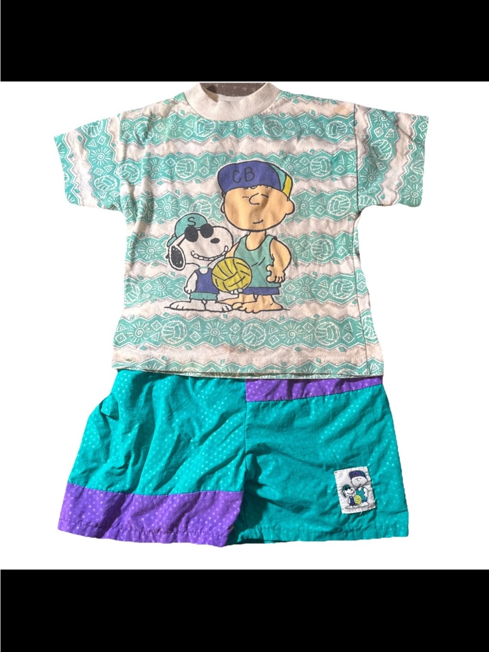 Vintage Charlie Brown And Snoopy
Peanuts Kids T-Shirt and shorts 4T